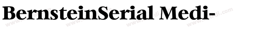 BernsteinSerial Medi字体转换